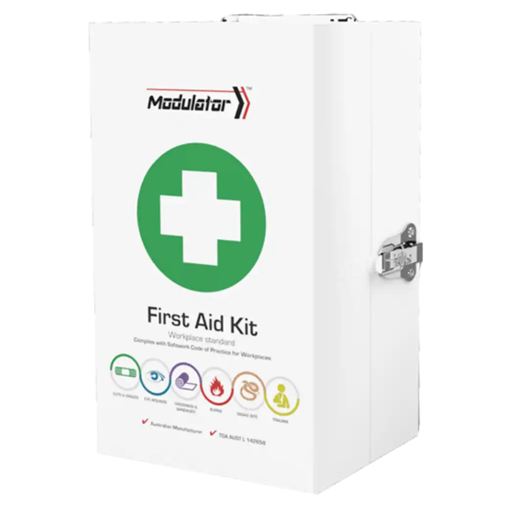Metal modular first aid kit